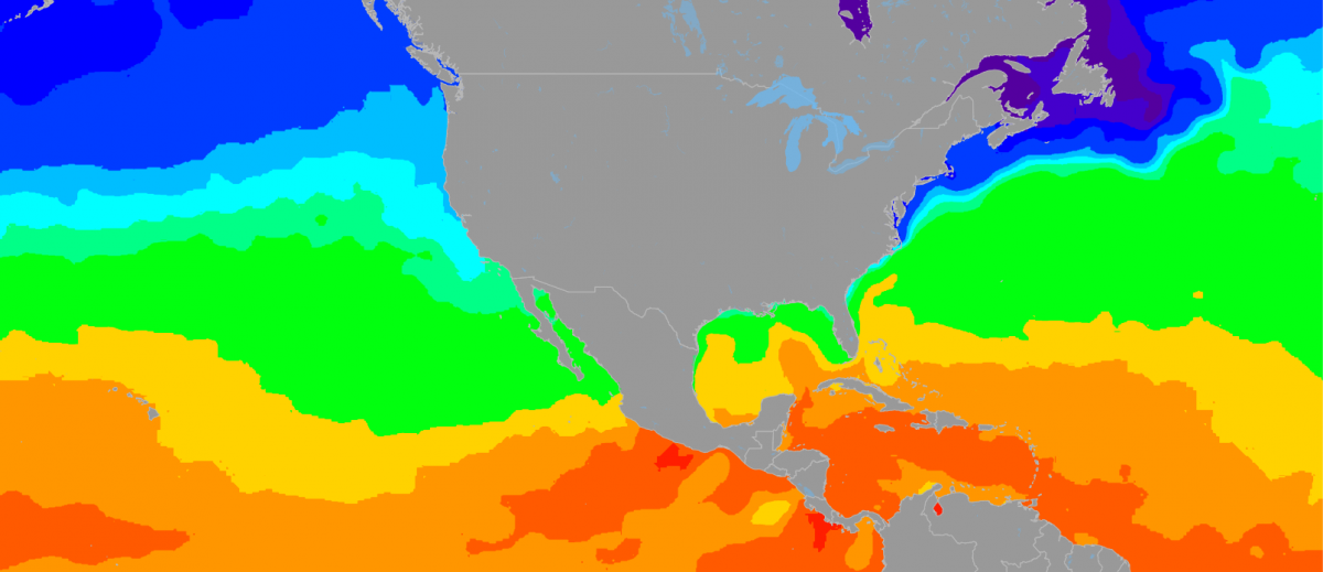 Ocean Water Temps around the United States