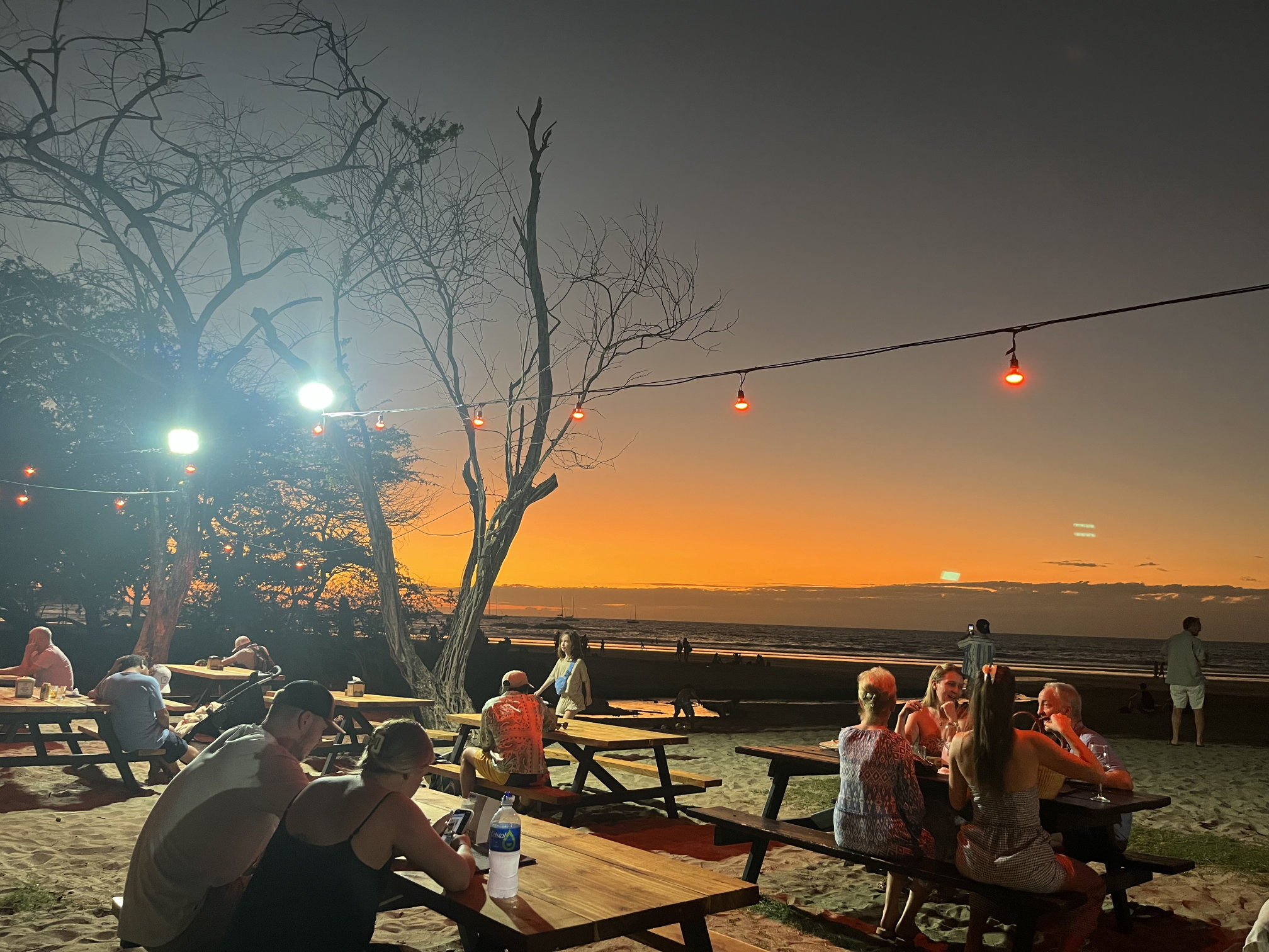 Epic sunsets at the beach bar come standard